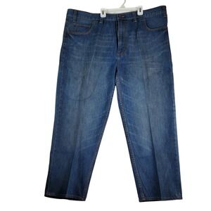 The Foundry Supply Co Mens 46x29 Blue Denim‎ Jeans Straight Leg Cotton